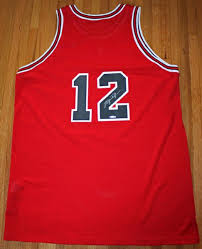 It was on this day, february 14th, 1990, that michael jordan was forced to wear jersey number 12. Lot Detail Michael Jordan Rare Signed Chicago Bulls 12 Jersey Jersey Worn In 1 Game By Mj Uda