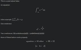 How To Render Math Equations Properly