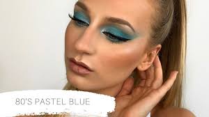 80 s pastel blue eyeshadow tutorial