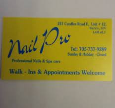 nail pro in barrie ontario canada