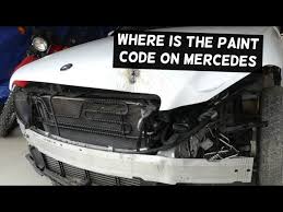 Paint Code Located On Mercedes