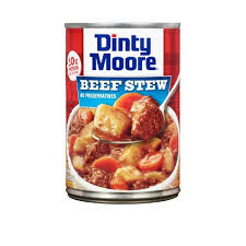 A jar of beef stew for a single person that you purchase from the store like hormel, dinty moore beef stew has 984 mg sodium in a single cup! Dinty Moore Beef Stew 15oz Target