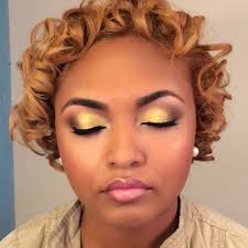 prom makeup gold metallic shine