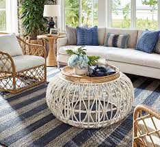 round wicker coffee table foter