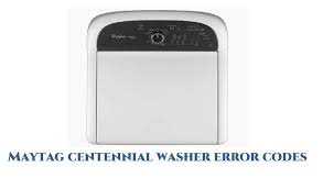 may centennial washer error codes