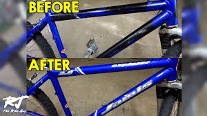 remove spray paint from a bike frame