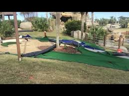 mini golf carpet install time lapse