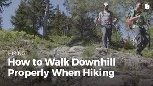 Nordic walking sticks are also great for reducing knee pain. How To Walk Downhill Hiking Youtube