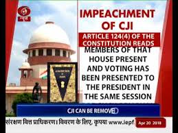 A president can be removed for violation of the constitution of india 4. Know The Process Of Impeachment Of Chief Justice Of India Youtube