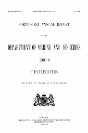 Fisheries Department Of Marine And Fisheries 1907 8 Forty