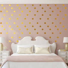Gold Polka Dot Wall Decals Dot Stickers