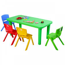 Alibaba.com offers 943 toddler plastic table and chair set products. Kids Colorful Plastic Table And 4 Chairs Set Baby Toddler Furniture Sets Baby Toddler Furniture Furniture Costway