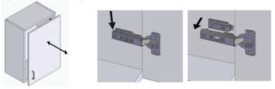 how to adjust a kitchen unit hinge