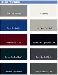 Chrysler Main Paint Codes Color Charts