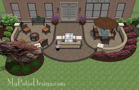 Diy Patio Plan With Seating Wall And
