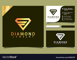 letter j diamond jewelry logo design