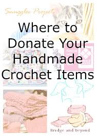where to donate your handmade crochet