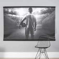 Black And White Soccer Wall Mural