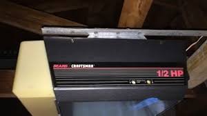 craftsman garage door opener 1 2 hp