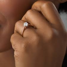 diamond solitaire enement ring