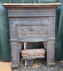 Cast Iron Gas Fireplace Insert Antique