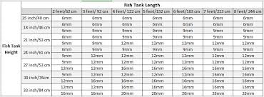 fish tank glass thickness guide what