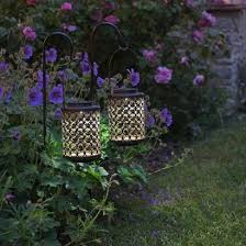solar moroccan riad garden lanterns