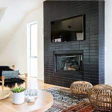 Great Fireplace Tile Ideas Early Times