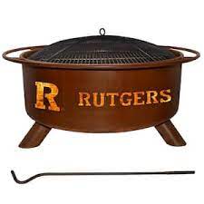 round steel wood burning rust fire pit