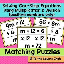 solving one step equations using