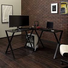 We did not find results for: Amazon Com Walker Edison Wright Modern X Leg Glass Top Corner Gaming Desk 51 Inch White Home Kitchen