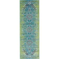unique loom sultan imperial blue 2 x 6 runner rug