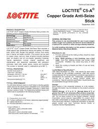 Loctite C5 A Copper Grade Anti Seize