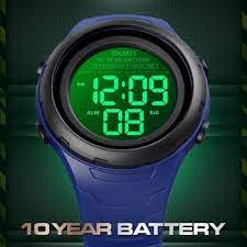 Когато се сравняват отделни модели електронни часовници, специално внимание трябва да се обърне на. Skmei 10 Year Battery Digital Men S Watch Led Dual Time Waterproof 12 24 Hour Mzhki Rchni Elektronni Chasovnici Sportni Chasovnici Reloj 1675 Mzhki Chasovnik Supply Trade Cam