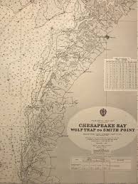 Virginia Chesapeake Bay Navigational Chart Hydrographic