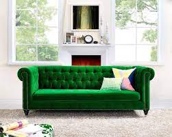Green Sofa Living Room Velvet Furniture