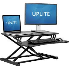 Learn more with our detailed and thorough reviews of sit stand desks. Uplite 32 Standing Desk Riser Laptop And Monitor Sit Stand Workstation With Height Adjustable Fits Dual Monitors Best Buy Canada