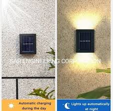 10w Led Solar Outdoor Wall Lights
