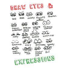 Outline the outside of the eyes, the eyelid, and the iris in perspective. Drawing Cartoon Facial Expressions How To Draw Eyes Expressions In Cartooning Part 1 How To Draw Step By Step Drawing Tutorials
