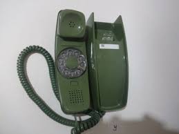 Green Rotary Trimline Wall Telephone