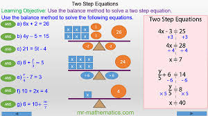 solving two step equations using the