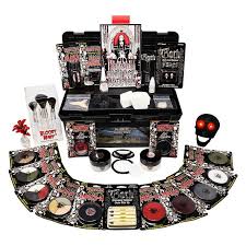 scary skeleton makeup kit by mary halloween costume professional special effects face makeup supplies fx foundation black blood lipstick