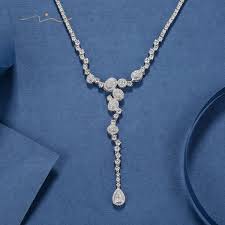 cesslin diamond necklace 18k white gold