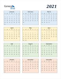 Berikut kalender indonesia tahun 2021 masehi lengkap dengan hari libur dan cuti bersama. 2021 Calendar Pdf Word Excel