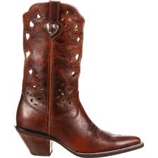 Crush By Durango Womens Brown Heartfelt Western Boot