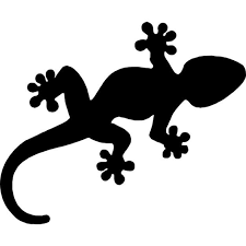 Gecko Reptile Shape Icons For Free