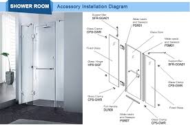 stainless steel sliding shower door