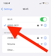 iphone says connected but no wi fi icon