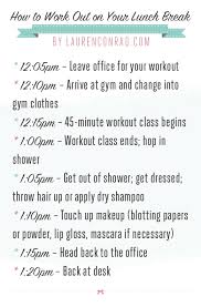 Healthy Habits How To Work Out On Your Lunch Hour Lauren