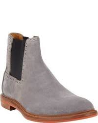 The blundstone original series grey suede boot is made with water repellent suede and lugged soles for traction during wet conditions. Grey Suede Chelsea Boots Outfits For Men 106 Ideas Outfits Lookastic